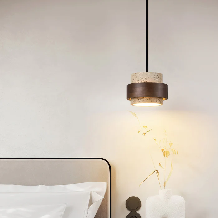 TerraWabi™ – Suspension Vintage en Pierre au Style Épuré