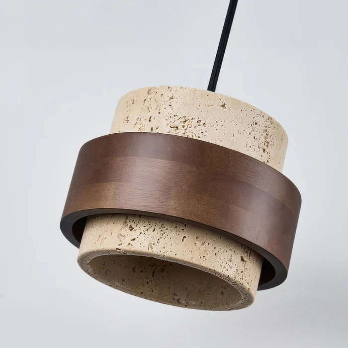 TerraWabi™ – Suspension Vintage en Pierre au Style Épuré