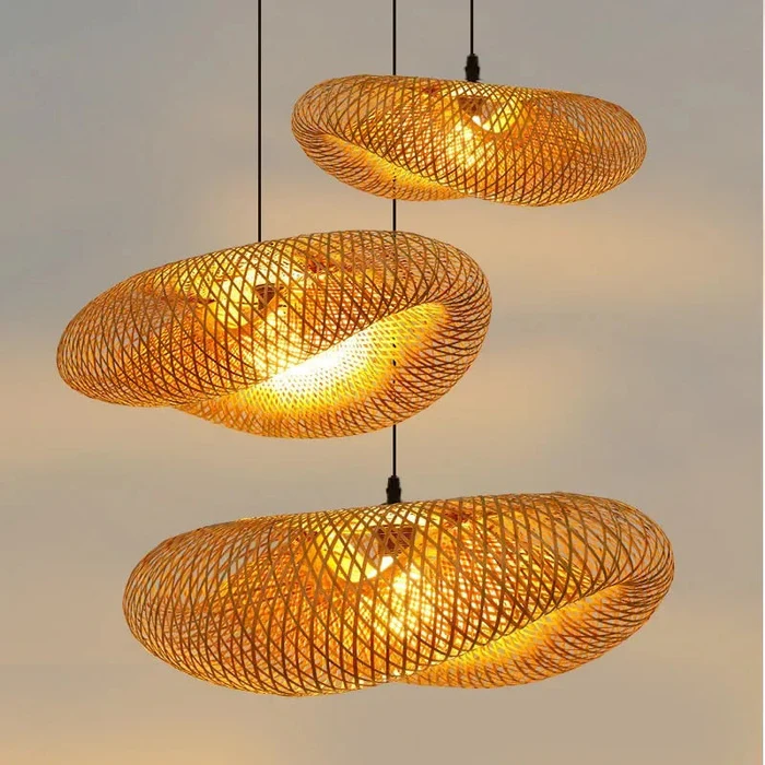 NaturaLume™ – Éclairage Suspendu en Bambou Moderne