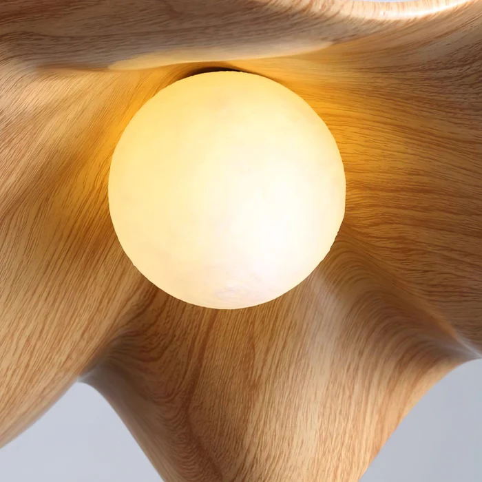 BoisSingulier™ – Suspension en Bois Unique et Élégante