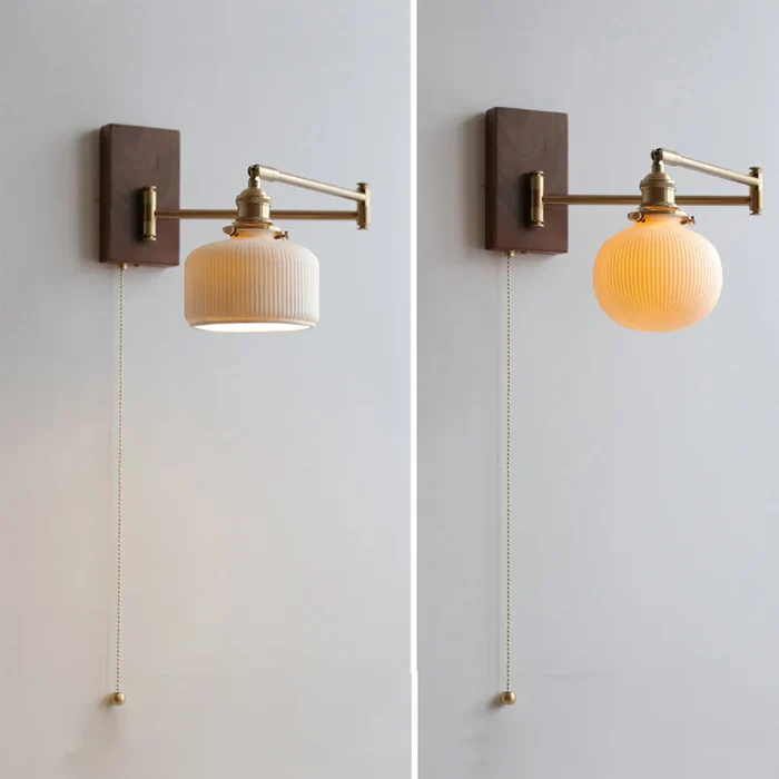 ÉcoAngle™ – Applique Orientable en Bois Naturel