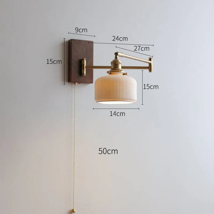 ÉcoAngle™ – Applique Orientable en Bois Naturel