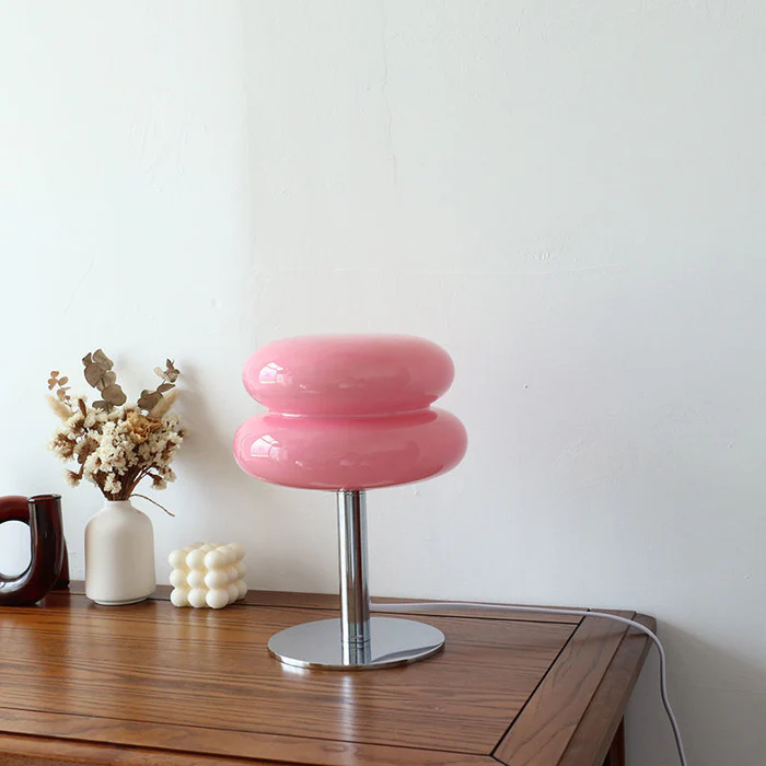 VerreDélice™ – Lampe de Table Chic au Charme Sucré
