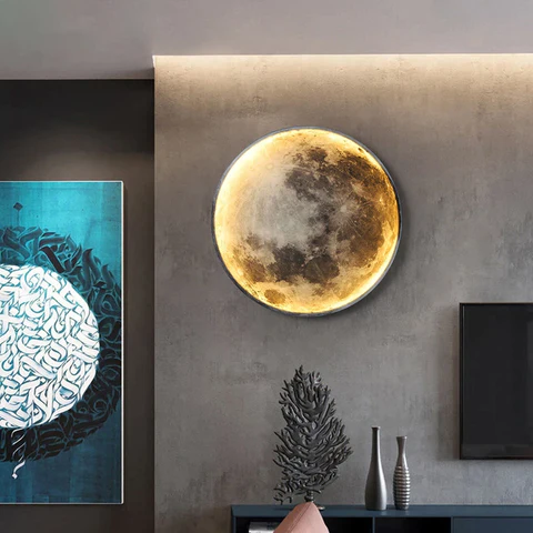 MoonAura™ – Lampe Murale Élégante Forme de Lune