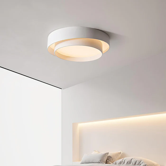 LumiDouble™ – Luminaire Plafond Design avec Deux Cercles