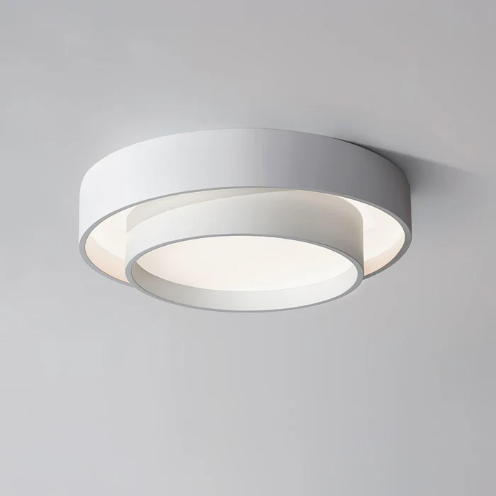 LumiDouble™ – Luminaire Plafond Design avec Deux Cercles