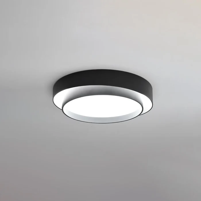 LumiDouble™ – Luminaire Plafond Design avec Deux Cercles