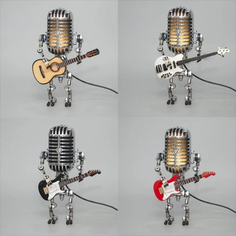 LumiRock™ – Lampe Robotique et Guitare Stylée