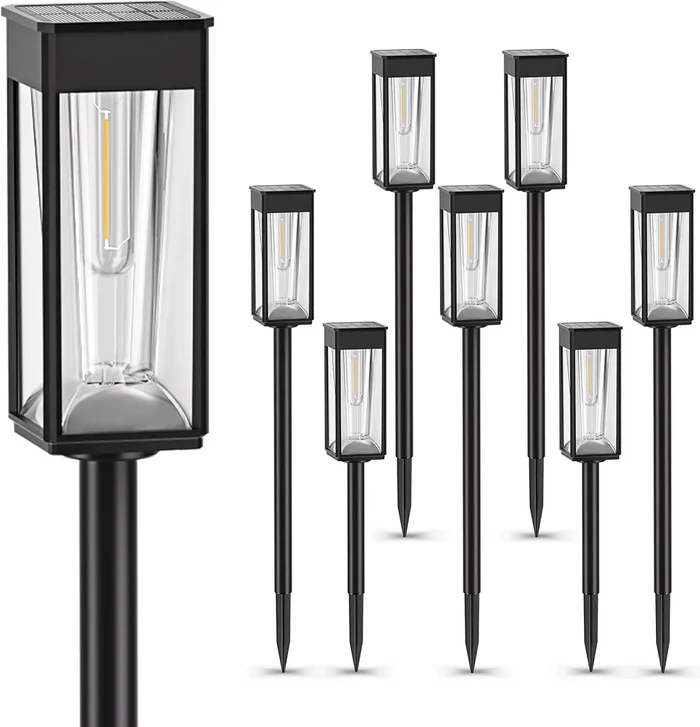 ÉclatSolaire™ – Lampe de Jardin Élégante à Énergie Solaire