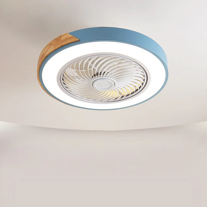 LumiBois™ – Ventilateur de Plafond Design Bois & Lumière LED