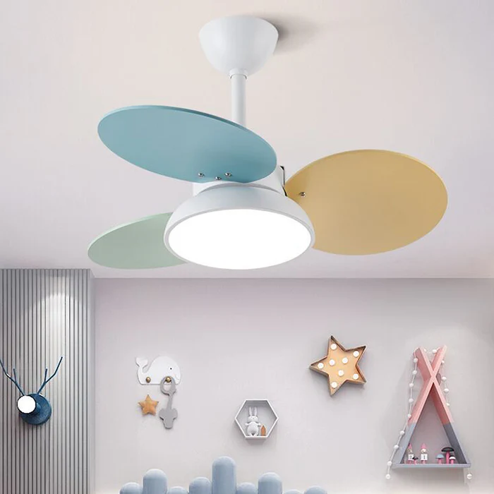 ColoréaLume™ – Ventilateur Plafonnier Pastel et Lumineux