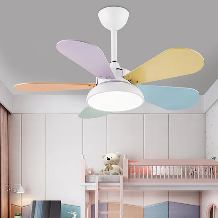 ColoréaLume™ – Ventilateur Plafonnier Pastel et Lumineux