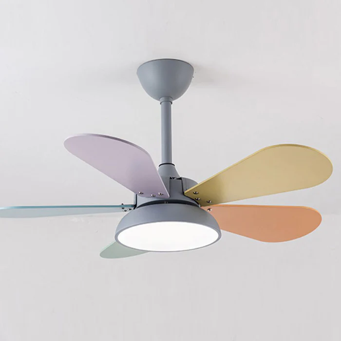 ColoréaLume™ – Ventilateur Plafonnier Pastel et Lumineux