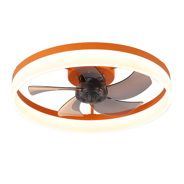 NordiBrise™ – Ventilateur Plafond Scandinave à Fixation Rase avec LED