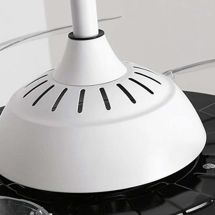ÉpureTélé™ – Ventilateur Plafond Blanc au Design Minimaliste avec Télécommande