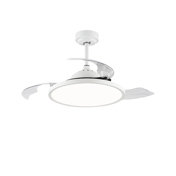 ClairFlush™ – Ventilateur Lumineux Blanc à Montage Rasant