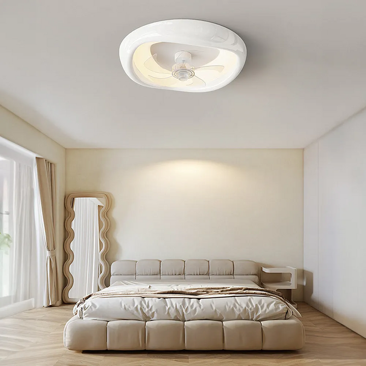 MacaronaLume™ – Ventilateur de Chambre Élégant avec LED