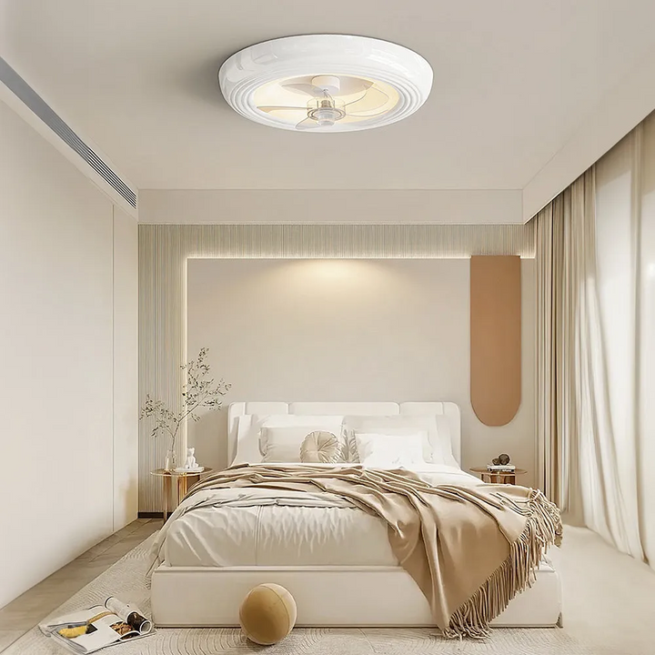 MacaronaLume™ – Ventilateur de Chambre Élégant avec LED