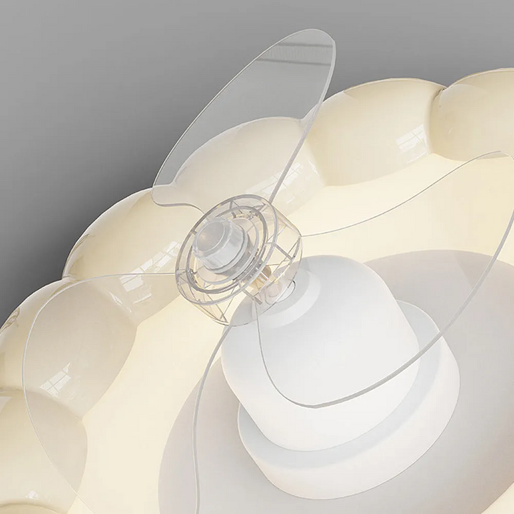 MacaronaLume™ – Ventilateur de Chambre Élégant avec LED
