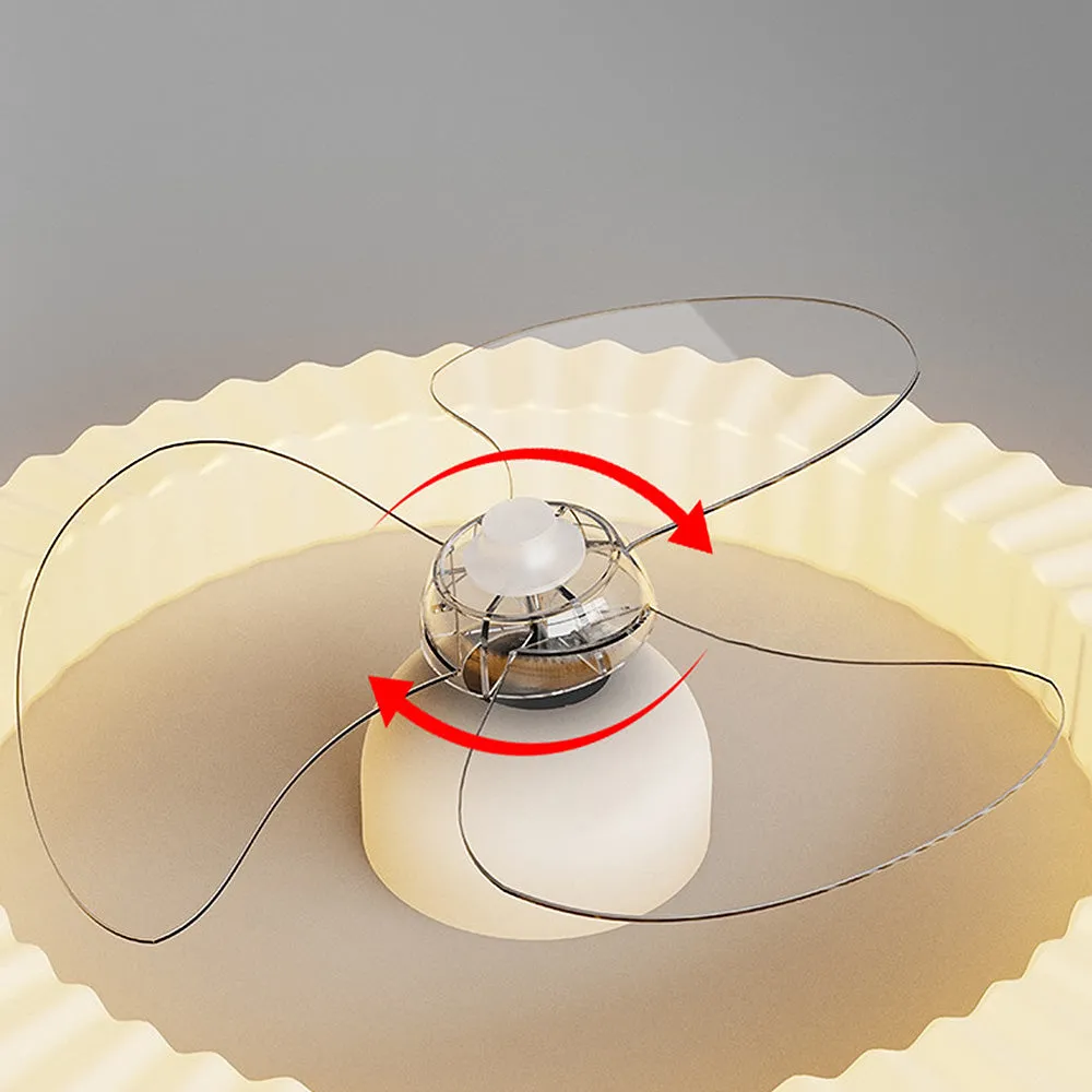 LumiRond™ – Ventilateur Plafonnier LED Blanc Forme Ronde
