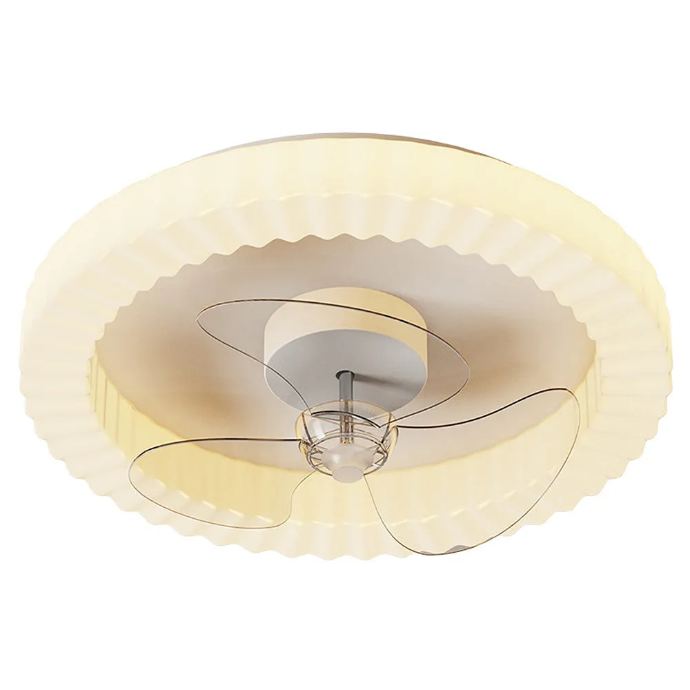LumiRond™ – Ventilateur Plafonnier LED Blanc Forme Ronde