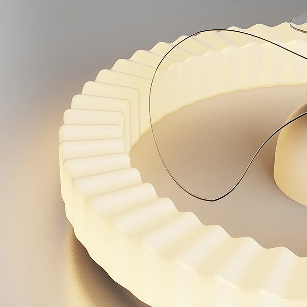 LumiRond™ – Ventilateur Plafonnier LED Blanc Forme Ronde