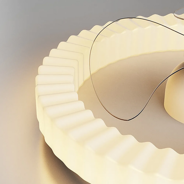 LumiRond™ – Ventilateur Plafonnier LED Blanc Forme Ronde