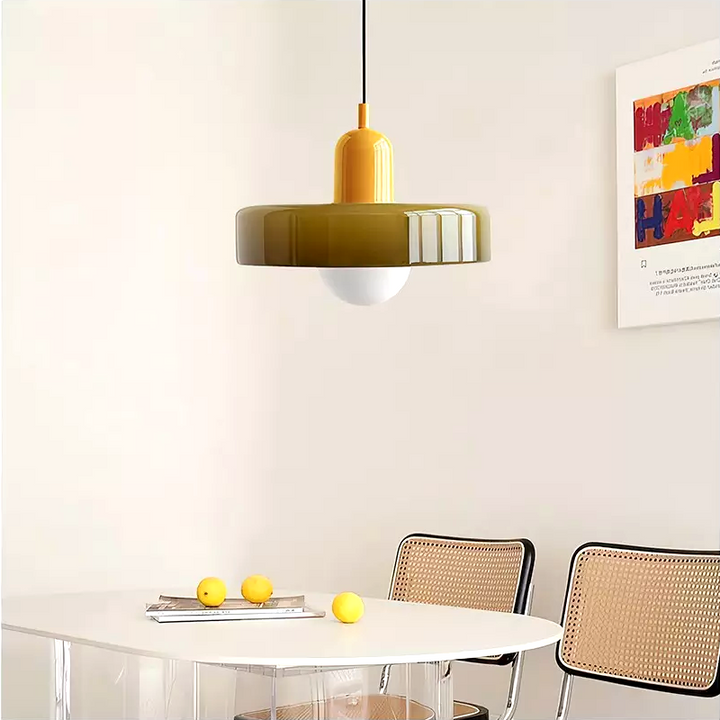LumiModèle™ – Suspension Géométrique en Verre et LED