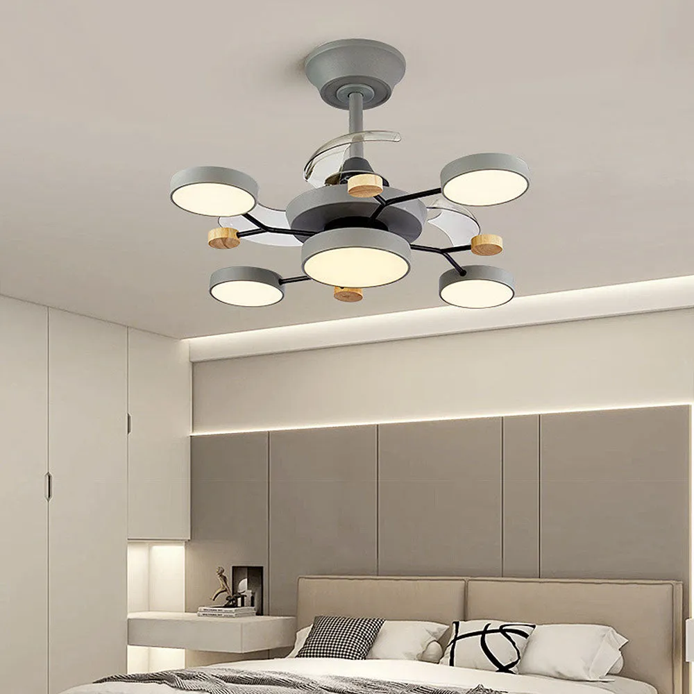 LumiFanor™ – Ventilateur Lumineux Moderne en Métal et LED