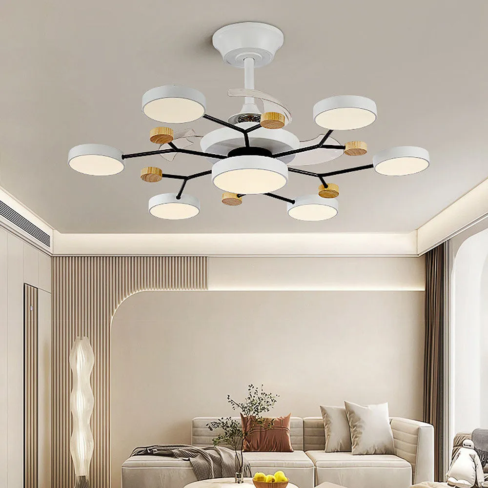 LumiFanor™ – Ventilateur Lumineux Moderne en Métal et LED
