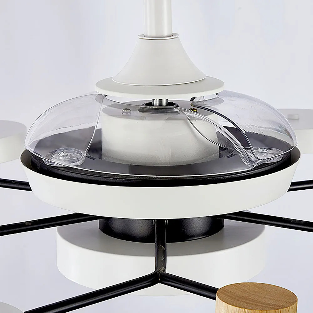 LumiFanor™ – Ventilateur Lumineux Moderne en Métal et LED