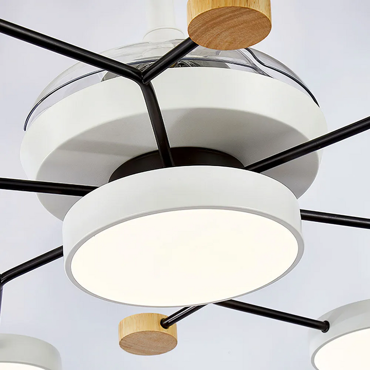 LumiFanor™ – Ventilateur Lumineux Moderne en Métal et LED