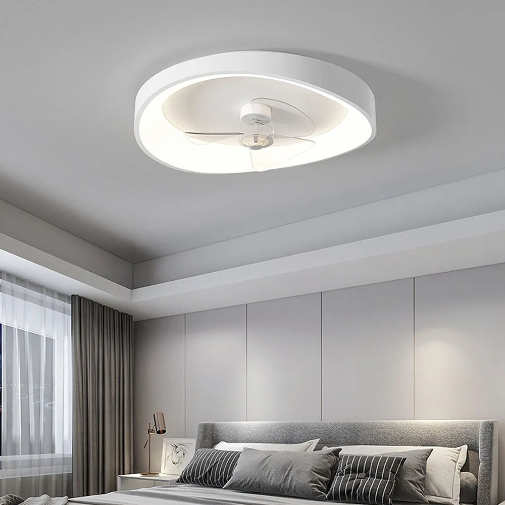 NeutraFan™ – Plafonnier Ventilateur Blanc au Style Épuré