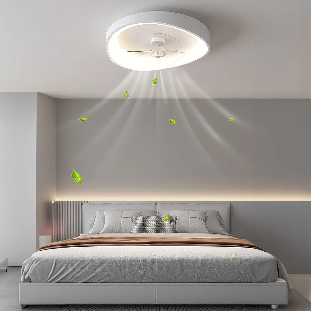 NeutraFan™ – Plafonnier Ventilateur Blanc au Style Épuré