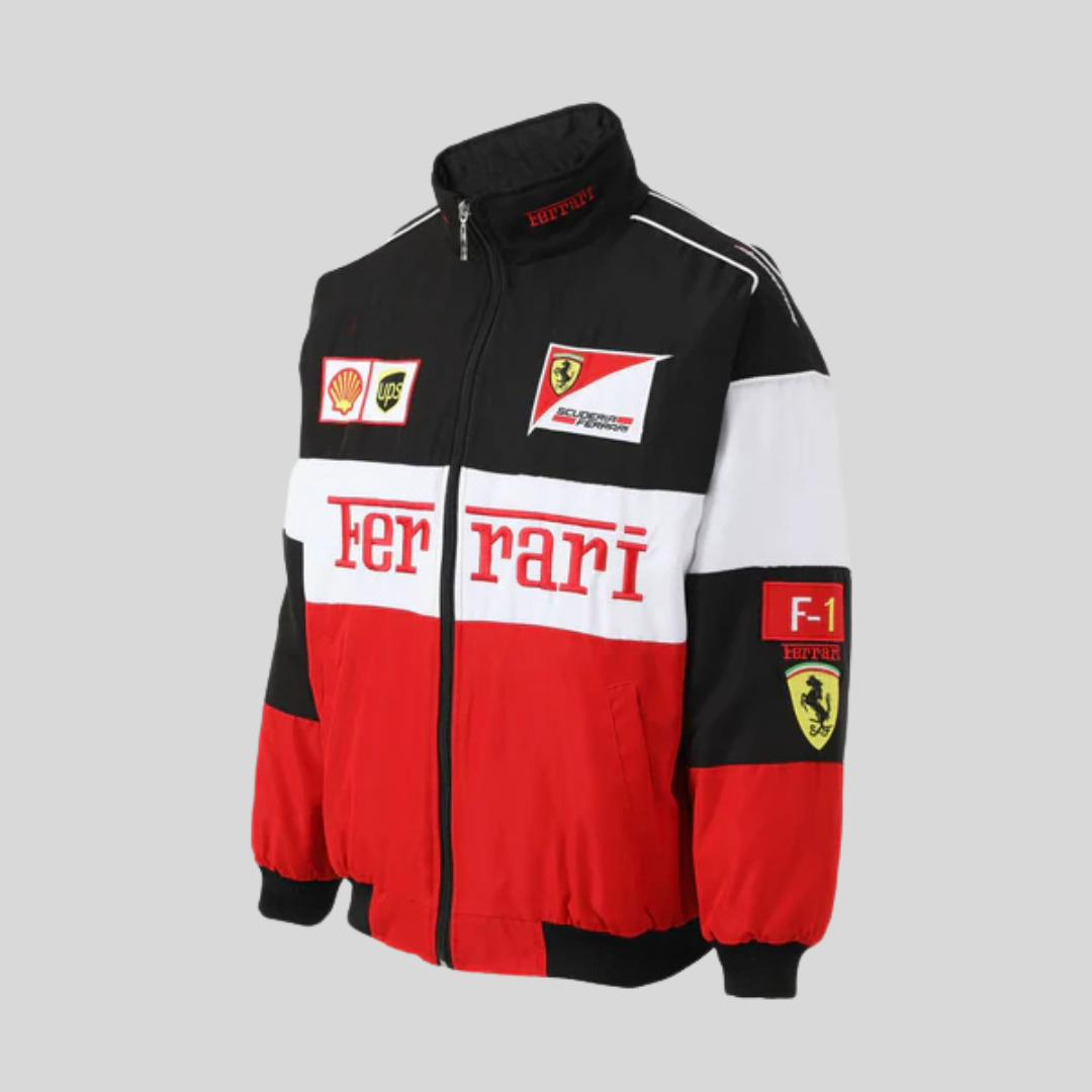 ScuderiaRetro™ – Veste Racing Classique Ferrari Style Années 90