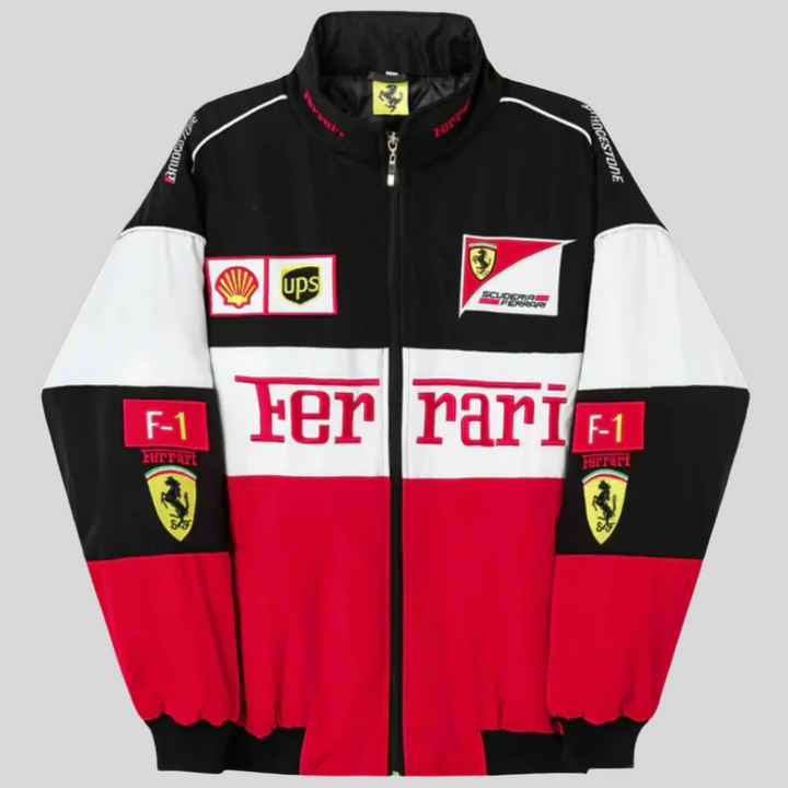 ScuderiaRetro™ – Veste Racing Classique Ferrari Style Années 90