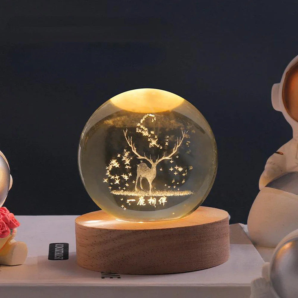 CristalAura™ – Boule de cristal lumineuse