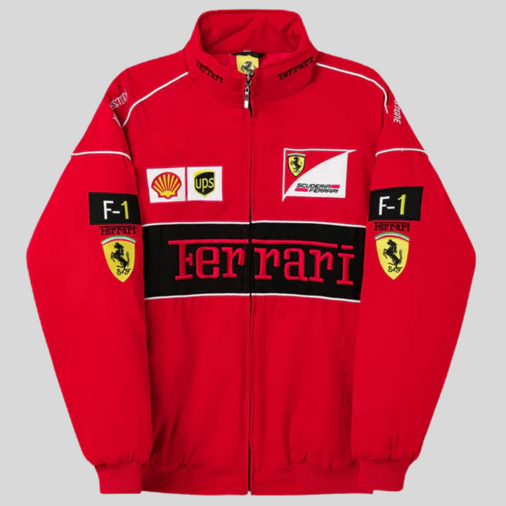 ScuderiaRetro™ – Veste Racing Classique Ferrari Style Années 90
