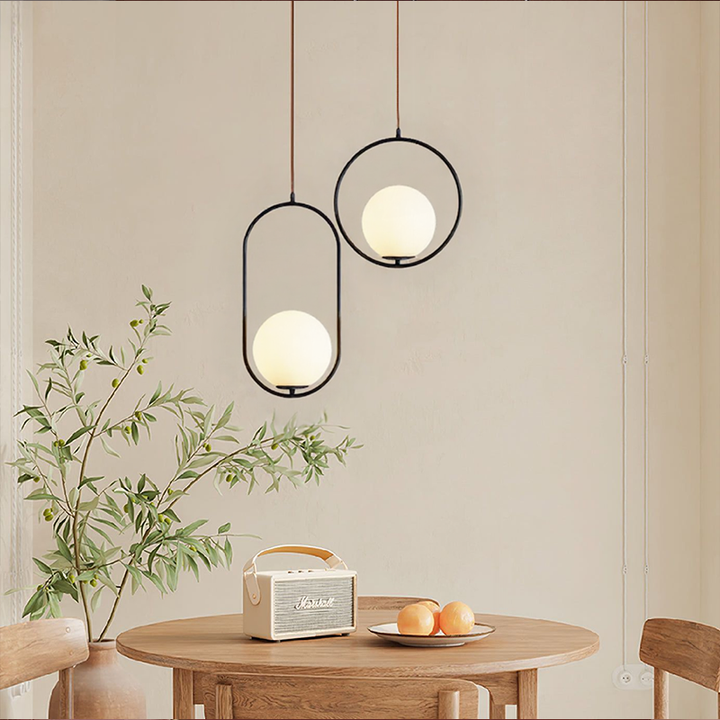 BrumeLumi™ – Lustre Élégant en Verre Satiné