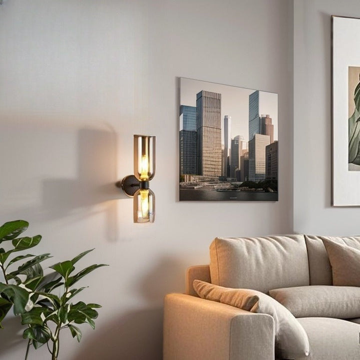 VerreTandem™ – Éclairage Mural Moderne et Créatif
