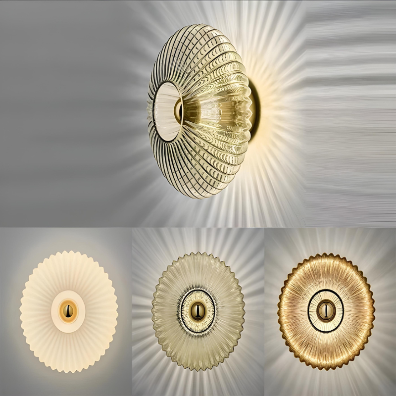 OrbeLumière™ – Applique Murale en Verre Circulaire