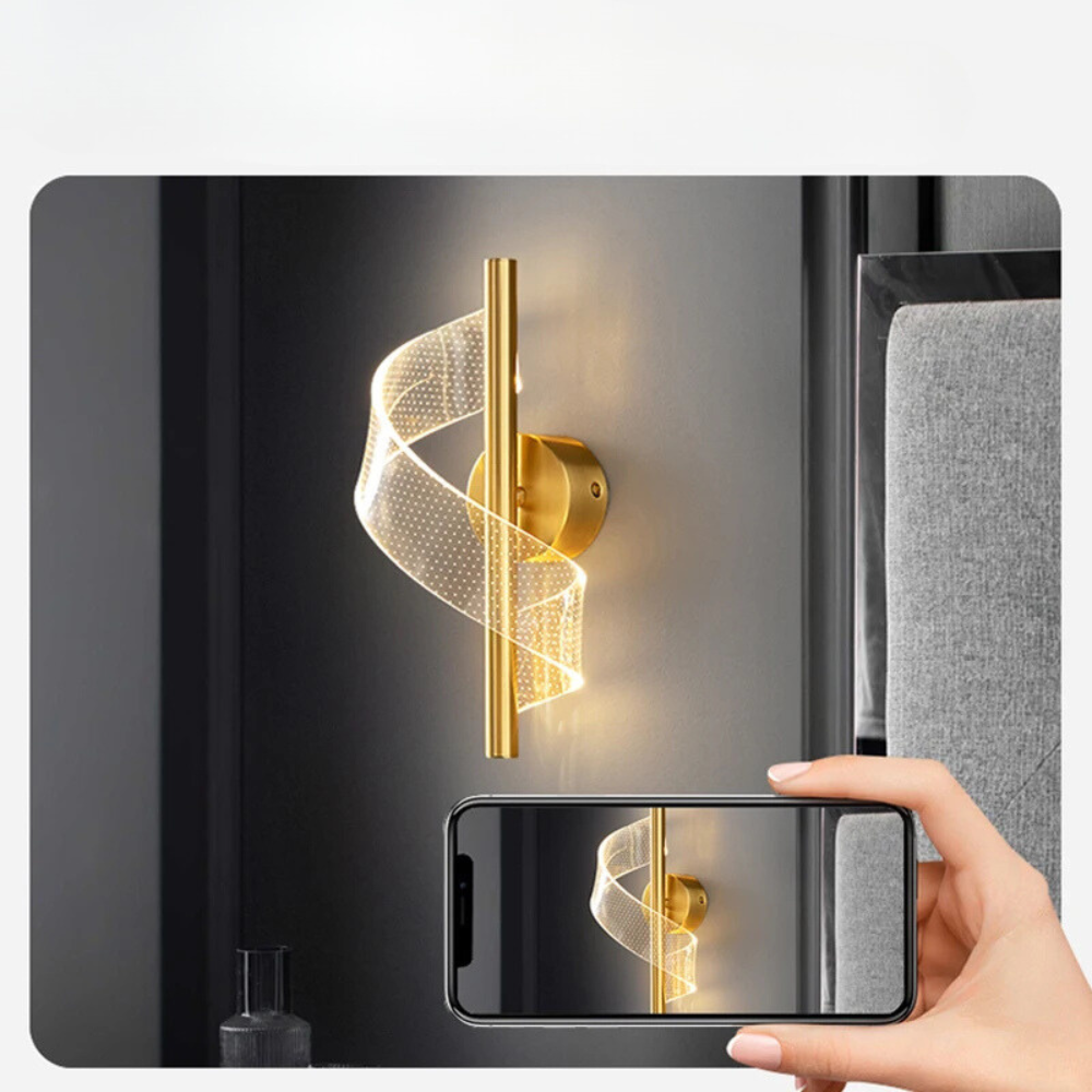 AuroraTwist™ – Applique LED Ajustable Scandinave