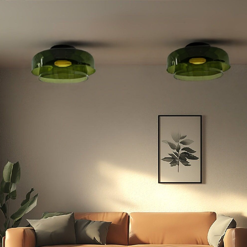 LustreKaléïdo™ – Éclairage de Plafond en Vitrail Créatif