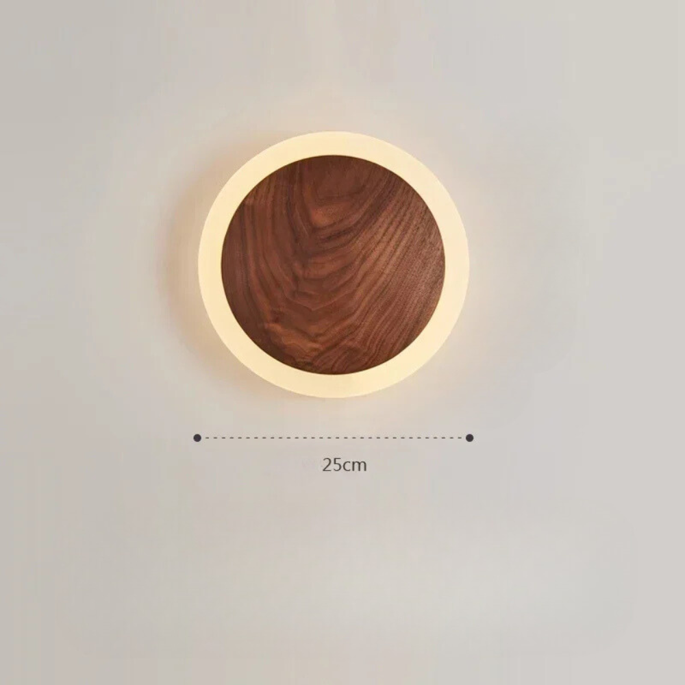 NoctaBois™ – Luminaire Mural en Noyer au Style Nordique