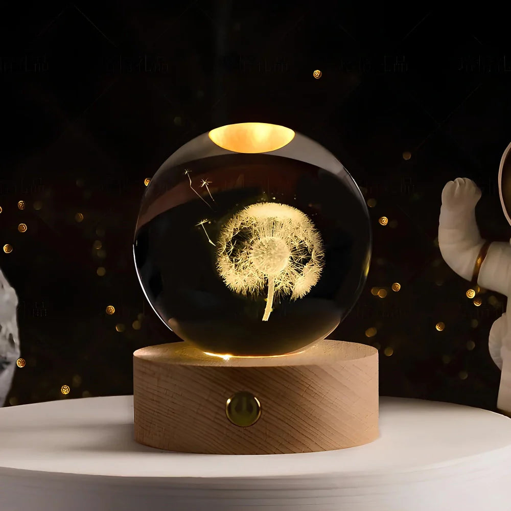 CristalAura™ – Boule de cristal lumineuse