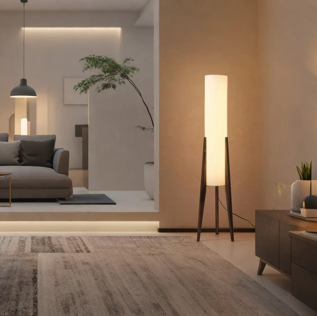 TerraLume™ – Lampadaire en Bois Naturel et Design