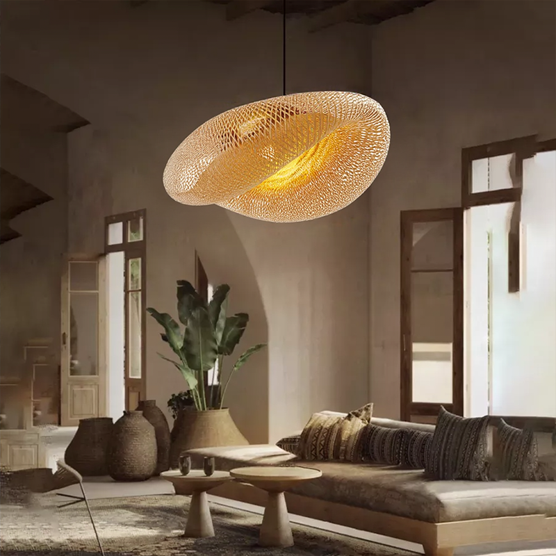 NaturaLume™ – Éclairage Suspendu en Bambou Moderne