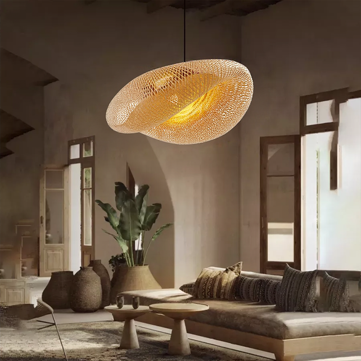 NaturaLume™ – Éclairage Suspendu en Bambou Moderne