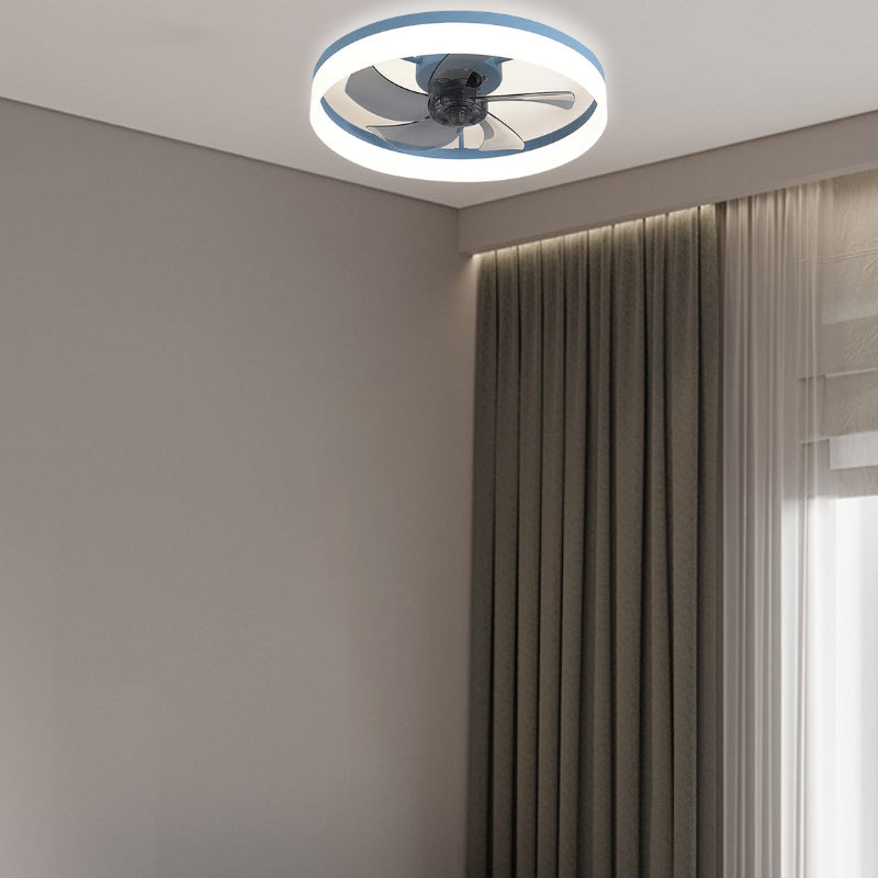 NordiBrise™ – Ventilateur Plafond Scandinave à Fixation Rase avec LED
