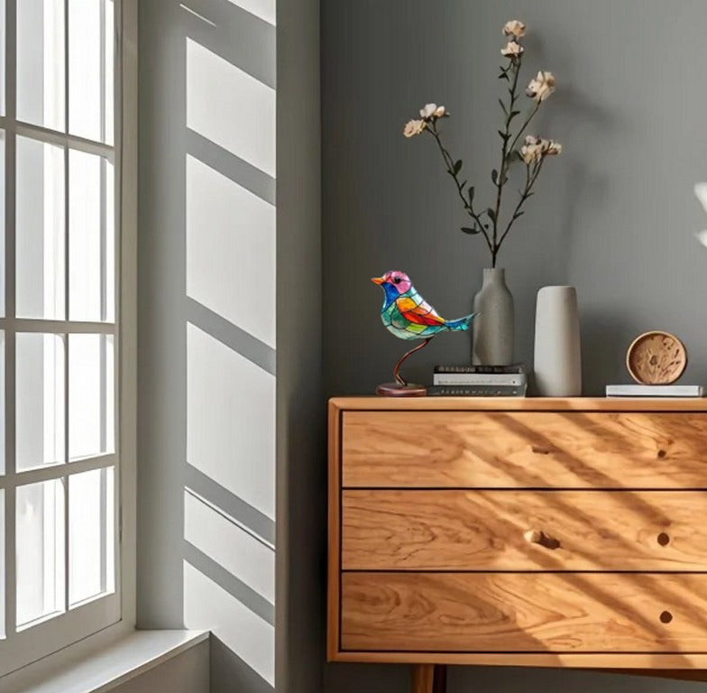 LumiOiseau™ – Objet Déco Raffiné en Forme d’Oiseau Peint